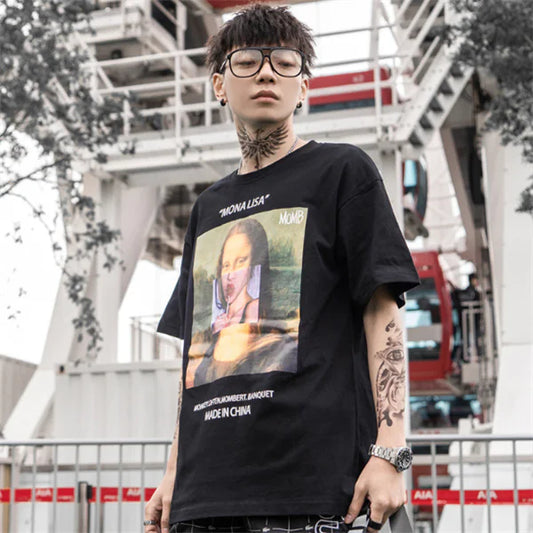 Artistic Hip Hop Tee in Oil Paint