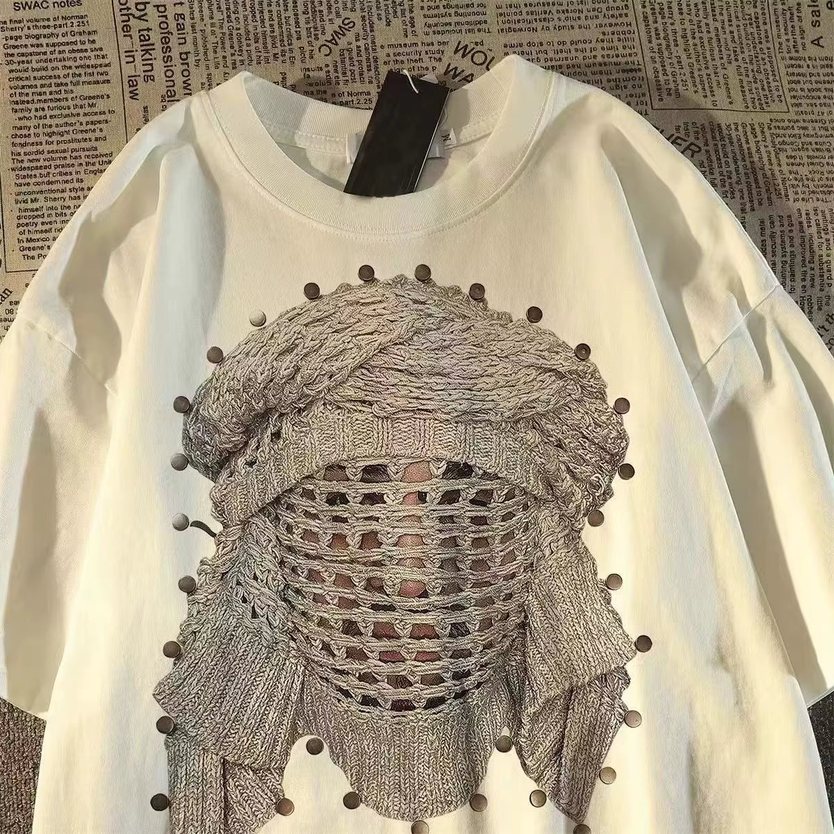 Y2K Oversized Street Tee – Unisex Hip-Hop Retro Graphic T-Shirt | Urban Vibes Edition