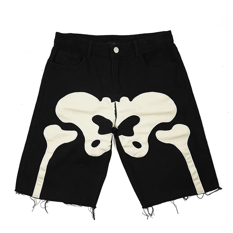 Urban Edge Black Cotton Shorts