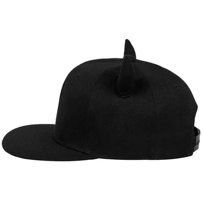 Horns Snapback Cap — Unisex Street Style | Premium Adjustable Hip-Hop Hat