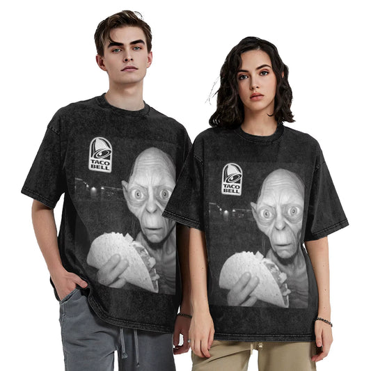Gollum Street Tee – Premium Washed Cotton | Unisex Urban Hip-Hop T-Shirt