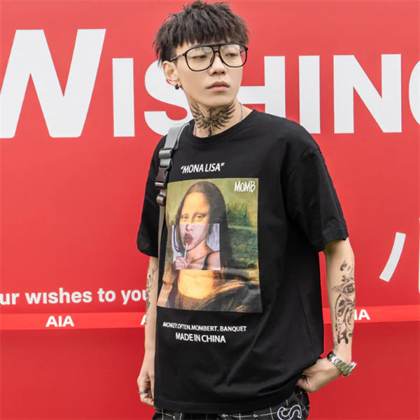 Artistic Hip Hop Tee in Oil Paint