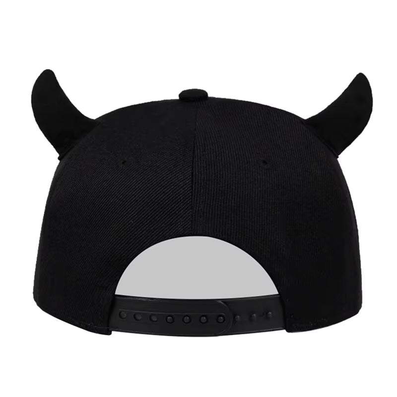 Horns Snapback Cap — Unisex Street Style | Premium Adjustable Hip-Hop Hat