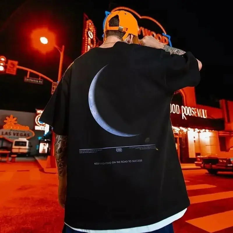 Casual Y2K Print Oversized Tee