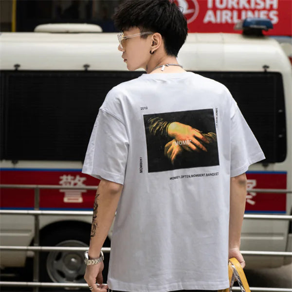 Artistic Hip Hop Tee in Oil Paint