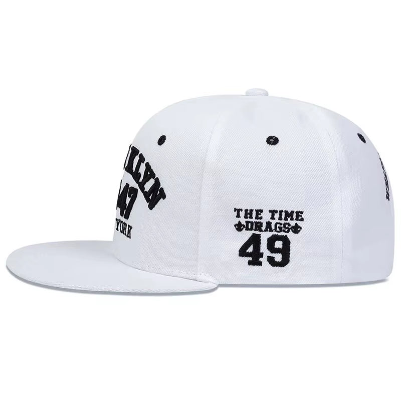 Unisex BROOKLYN 1947 Embroidery Hip-Hop Hats Outdoor Adjustable Casual Baseball Caps Sunscreen Hat