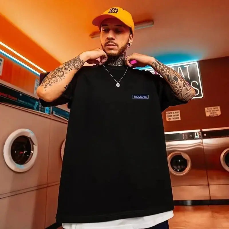 Casual Y2K Print Oversized Tee